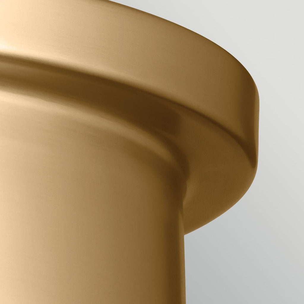 Kichler Serca Medium Flush in Brushed Natural Brass