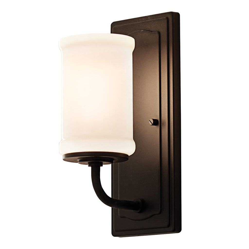 Kichler Vetivene Bathroom Wall Light in Black