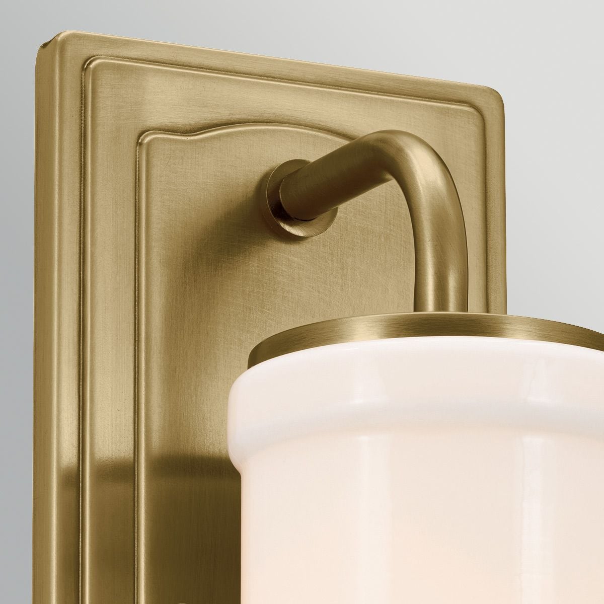 Kichler Vetivene Bathroom Wall Light in Natural Brass