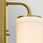 Kichler Vetivene Bathroom Wall Light in Natural Brass
