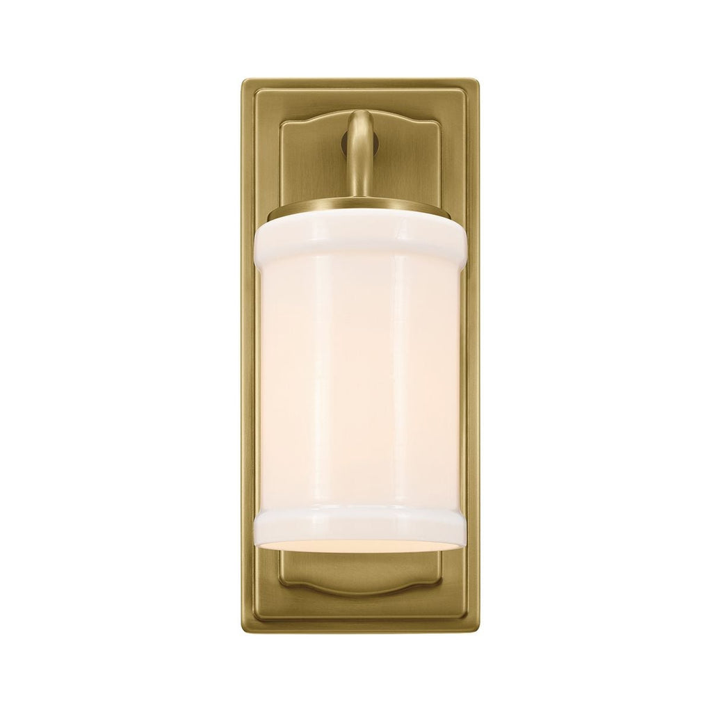 Kichler Vetivene Bathroom Wall Light in Natural Brass