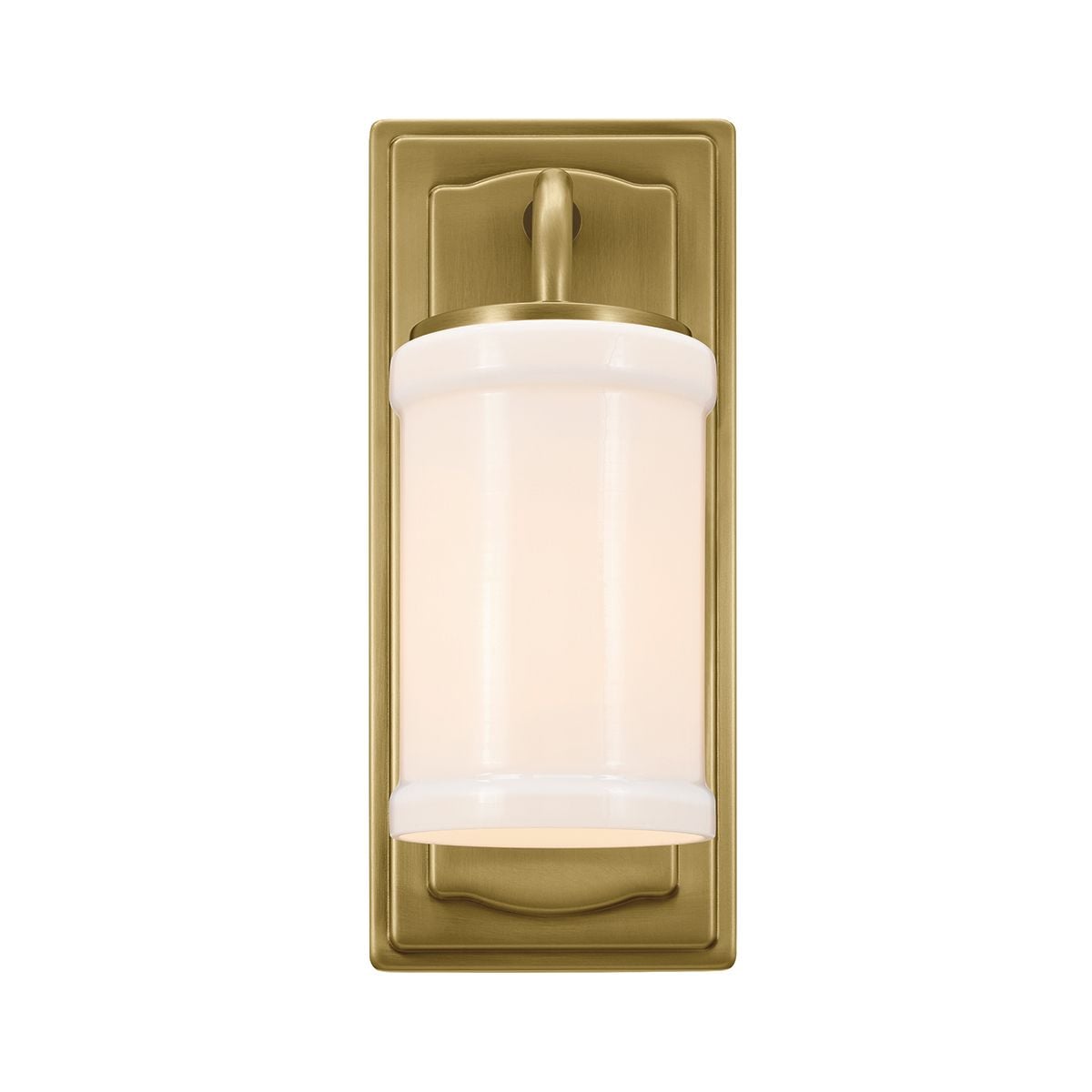 Kichler Vetivene Bathroom Wall Light in Natural Brass