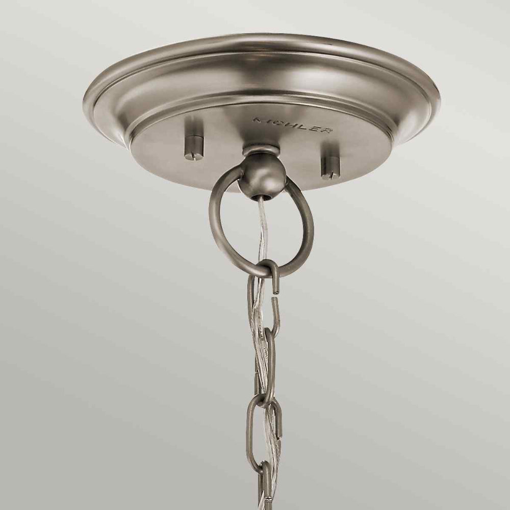 Kichler Waverly 3 Light Chandelier in Classic Pewter