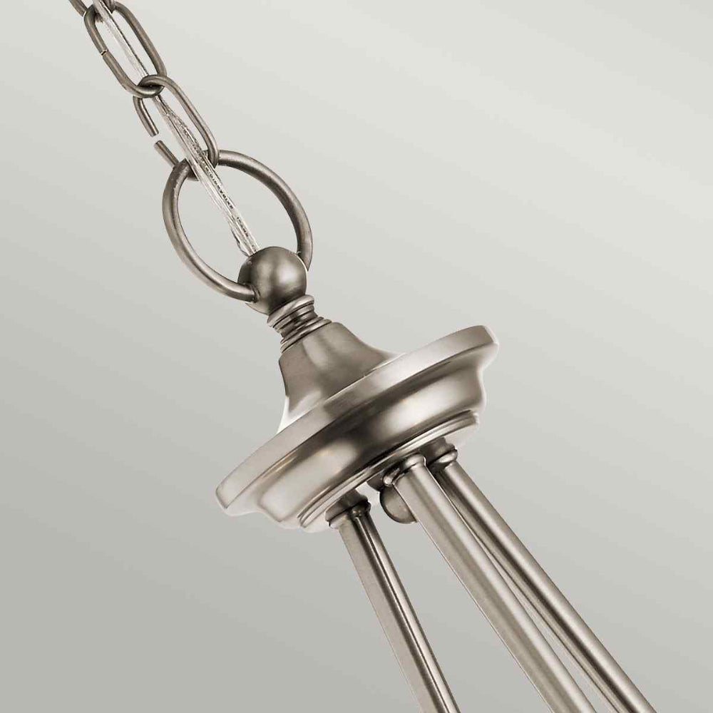 Kichler Waverly 3 Light Chandelier in Classic Pewter