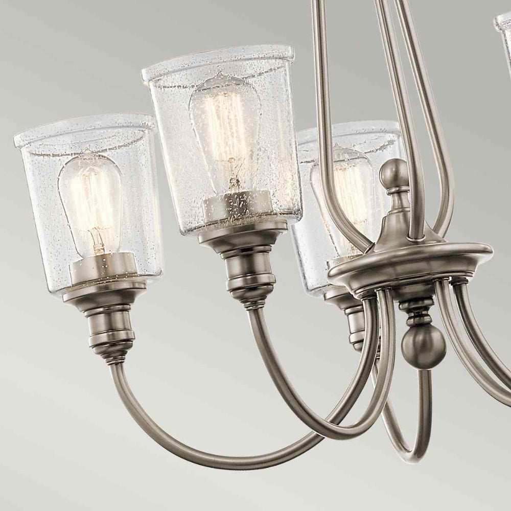 Kichler Waverly 5 Light Chandelier in Classic Pewter