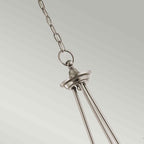 Kichler Waverly 5 Light Chandelier in Classic Pewter