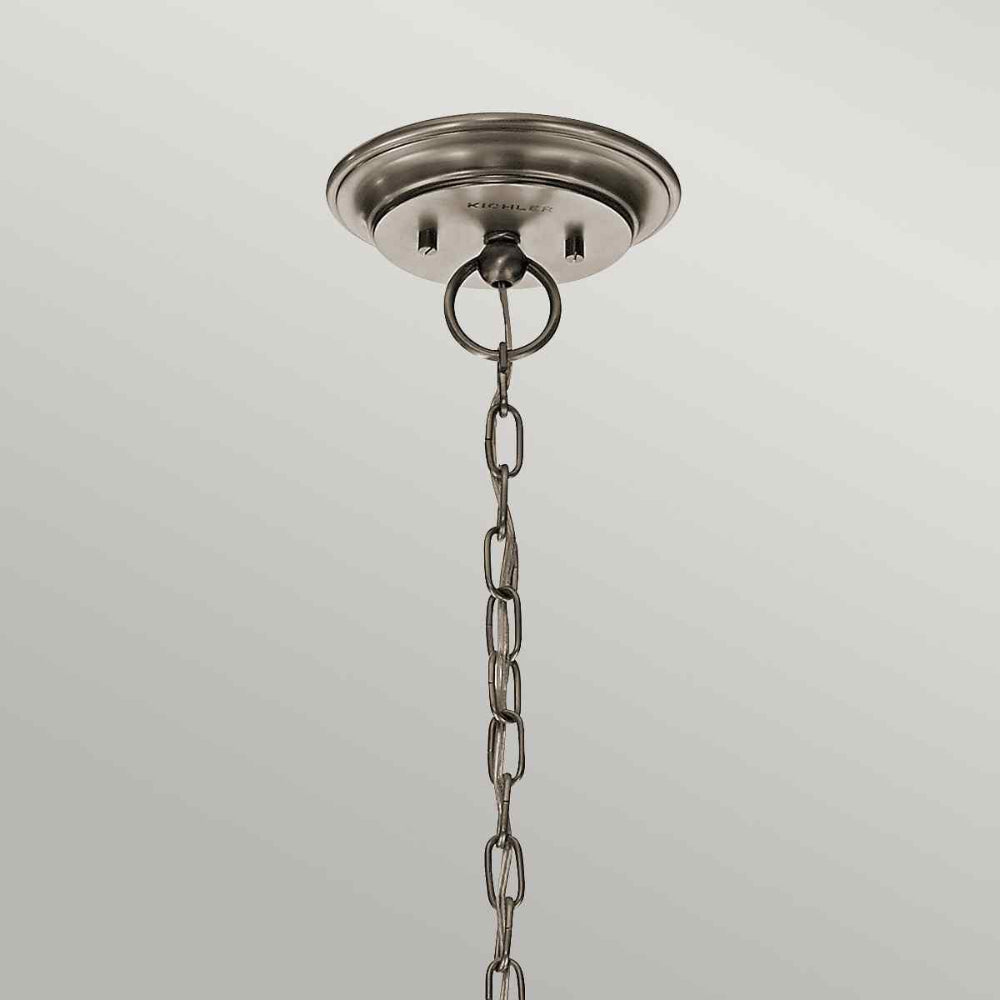 Kichler Waverly 5 Light Chandelier in Classic Pewter