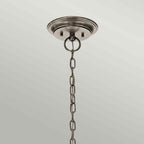 Kichler Waverly 5 Light Chandelier in Classic Pewter