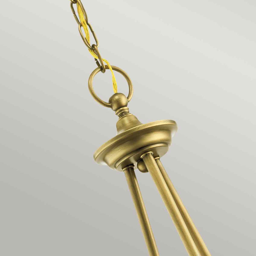 Kichler Waverly 5 Light Chandelier in Natural Brass