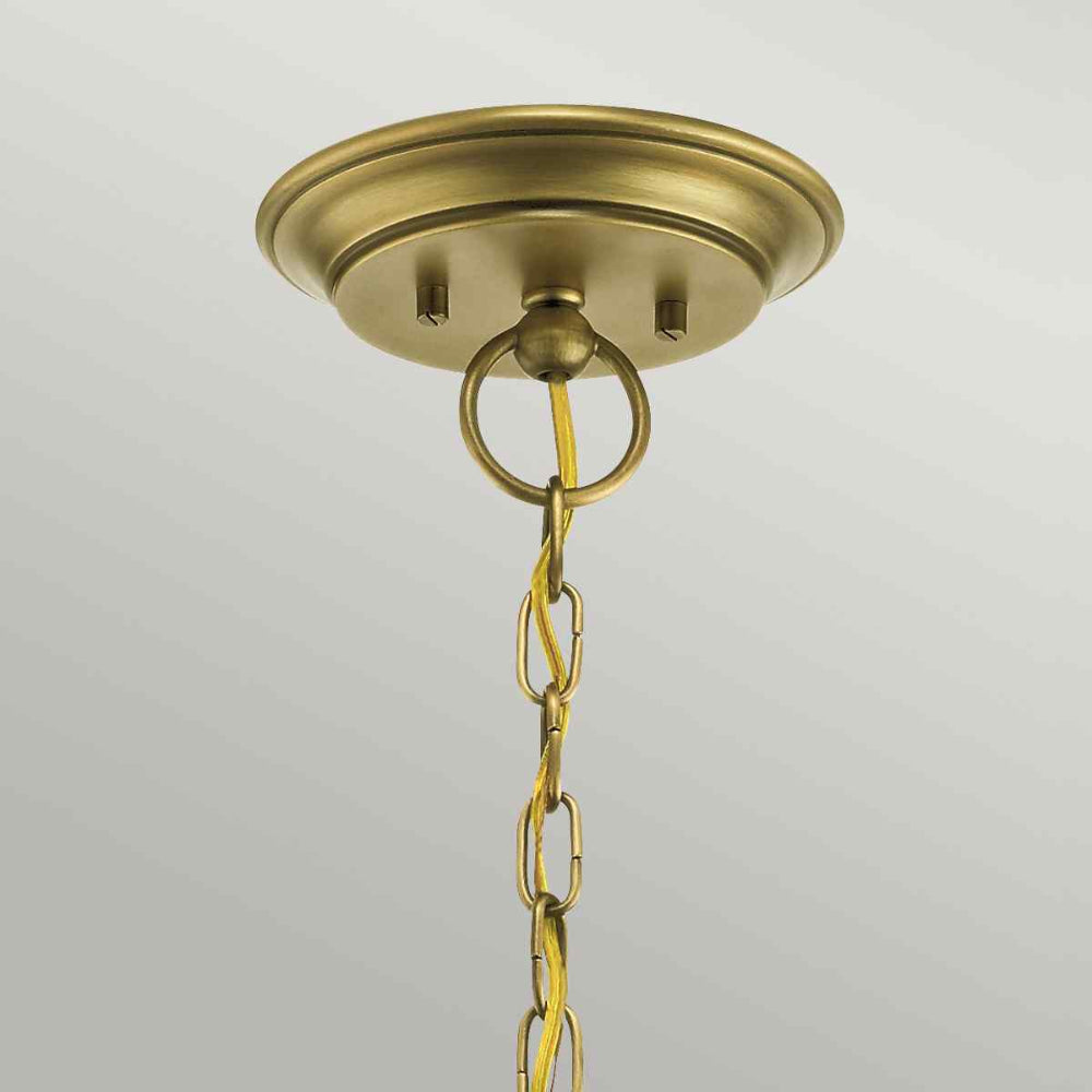 Kichler Waverly 5 Light Chandelier in Natural Brass