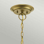 Kichler Waverly 5 Light Chandelier in Natural Brass