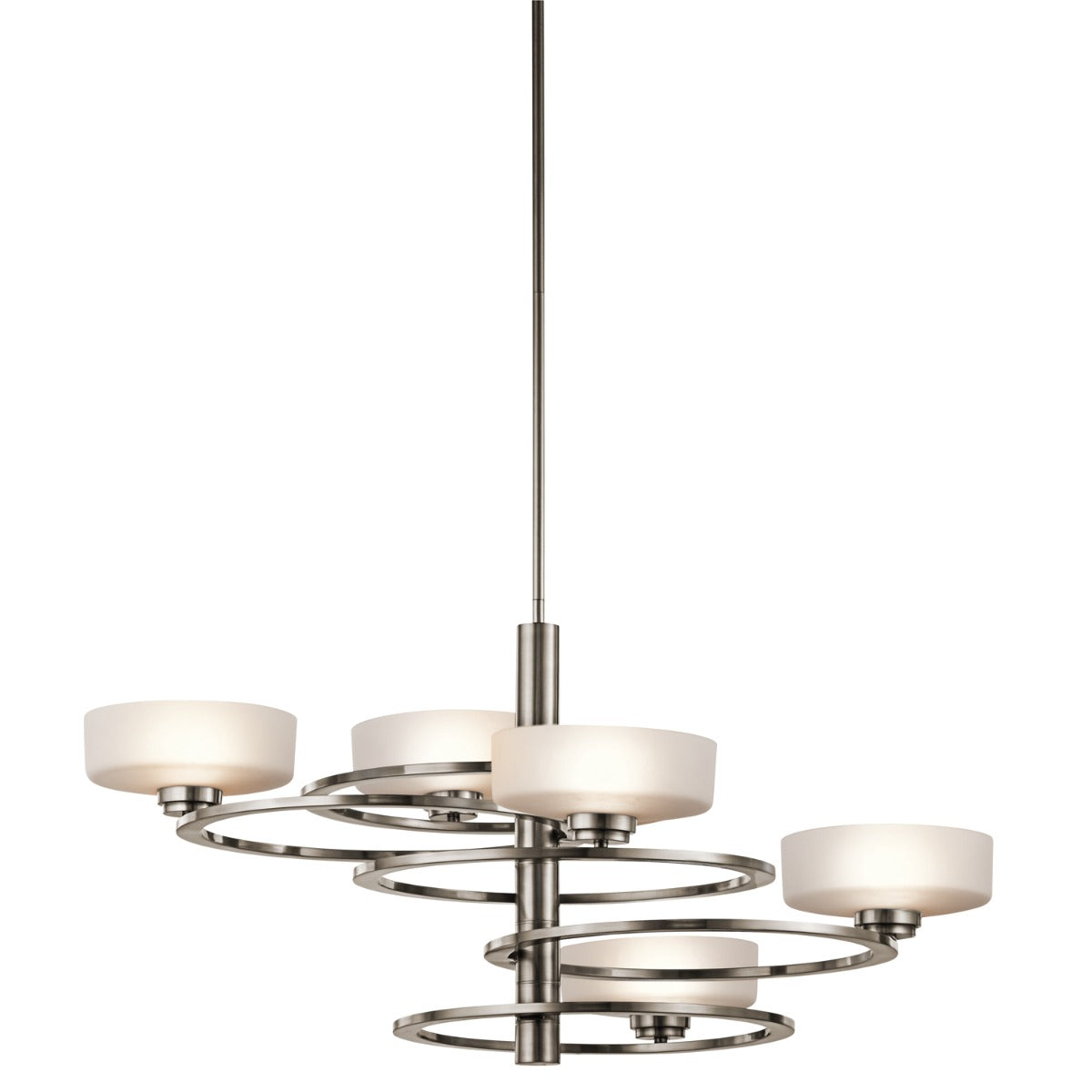 Kichler Aleeka 5 Light Ceiling Light in Pewter