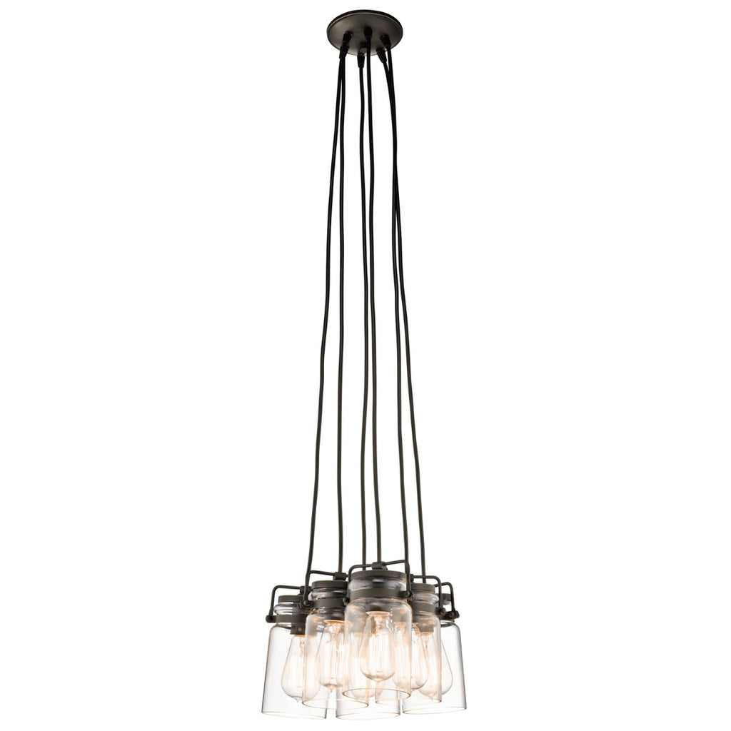 Kichler Brinley 6 Light Pendant Light in Old Bronze