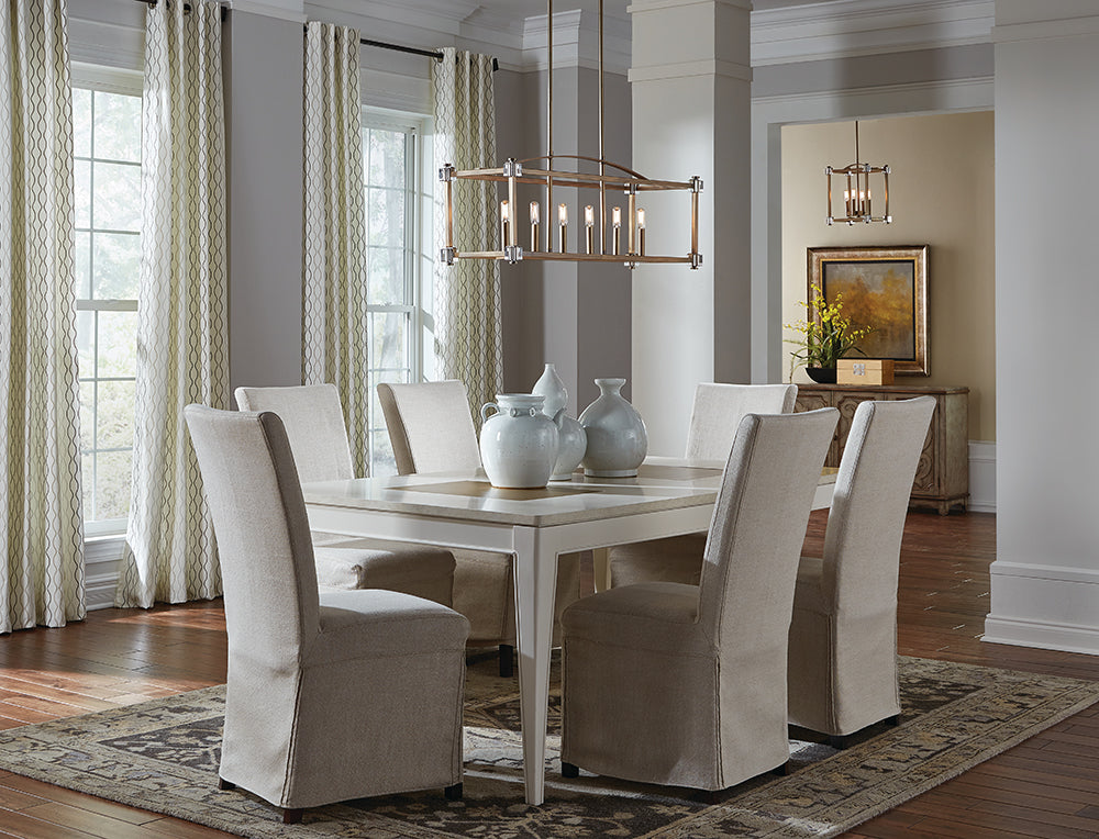 Kichler Cayden 6 Light Bar Pendant Light in Natural Brass