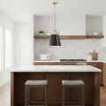 Kichler Etcher Medium Pendant in Black & Champagne Bronze