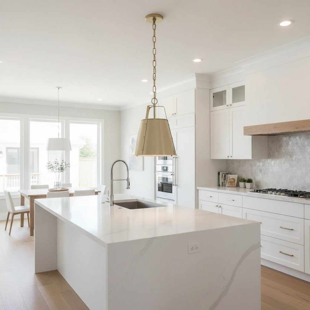 Kichler Etcher Medium Pendant in Champagne Bronze