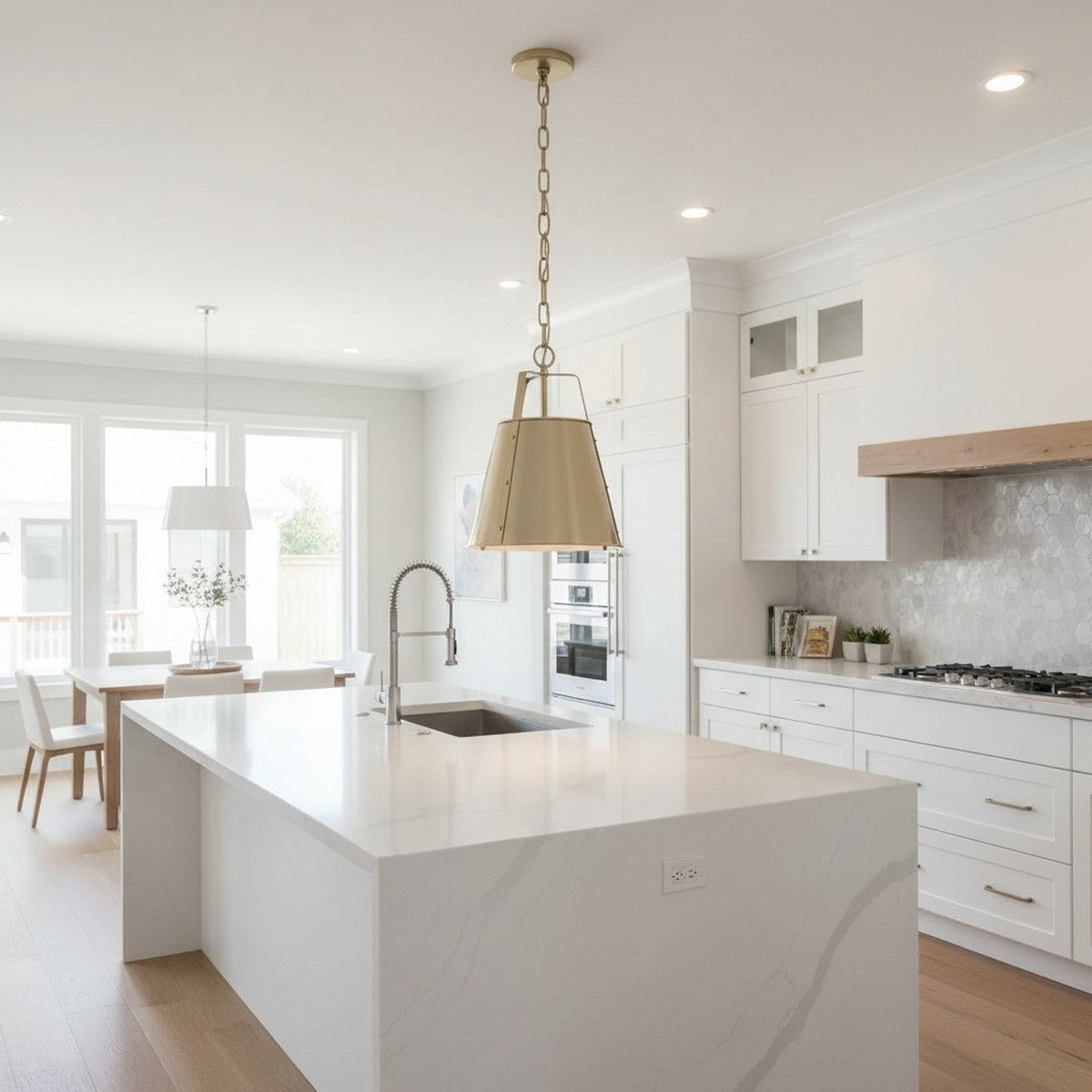 Kichler Etcher Medium Pendant in Champagne Bronze