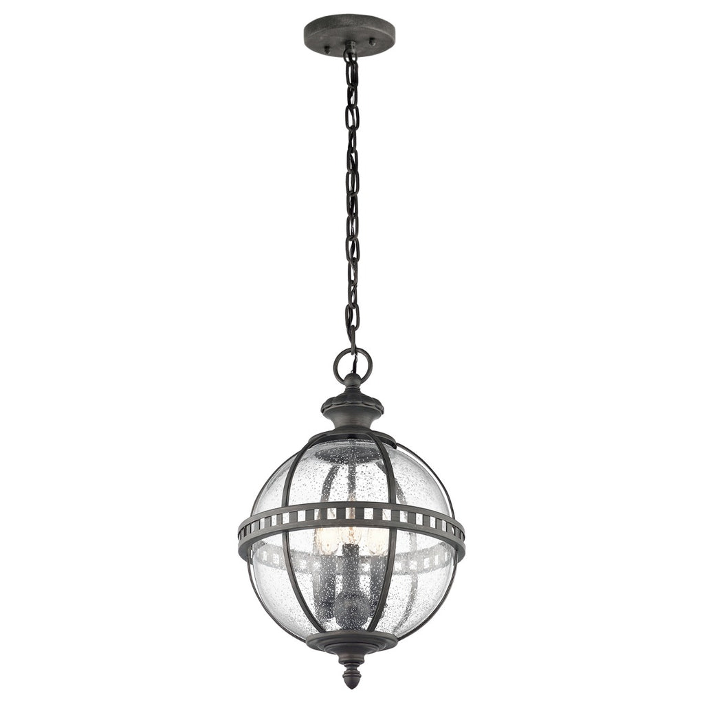 Kichler Halleron 3 Light Outdoor Pendant Lantern in Londonderry