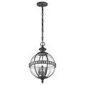 Kichler Halleron 3 Light Outdoor Pendant Lantern in Londonderry