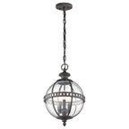 Kichler Halleron 3 Light Outdoor Pendant Lantern in Londonderry