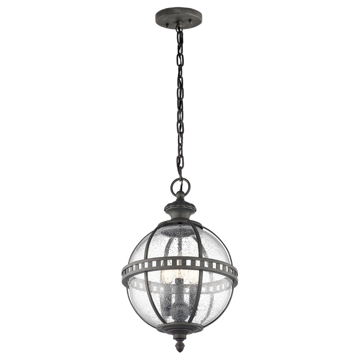 Kichler Halleron 3 Light Outdoor Pendant Lantern in Londonderry
