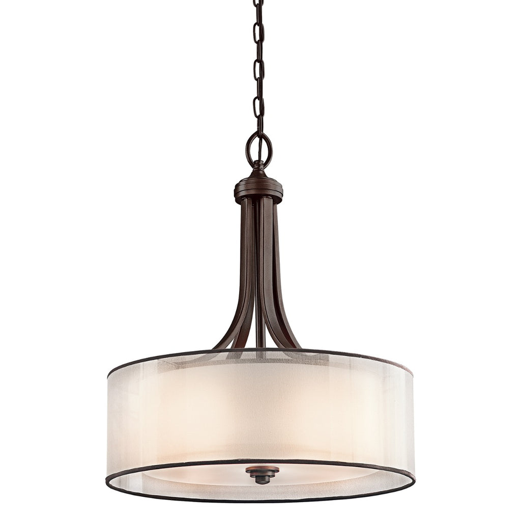 Kichler Lacey 4 Light Pendant Light in Mission Bronze