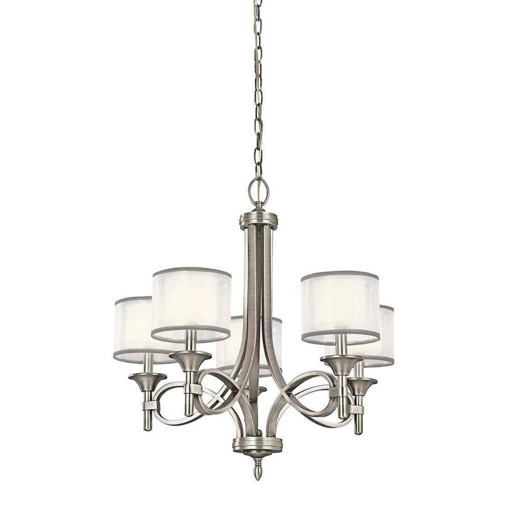 Kichler Lacey 5 Light Chandelier in Antique Pewter