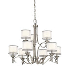 Kichler Lacey 9 Light Chandelier in Antique Pewter