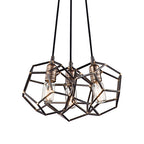 Kichler Rocklyn 3 Light Cluster Pendant Light in Raw Steel