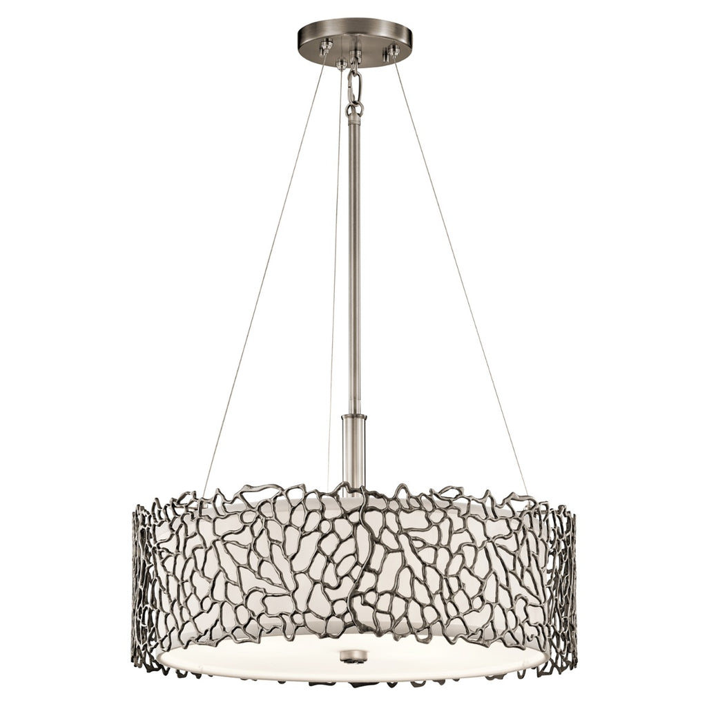 Kichler Silver Coral Duo-Mount Pendant Light in Silver