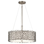 Kichler Silver Coral Duo-Mount Pendant Light in Silver