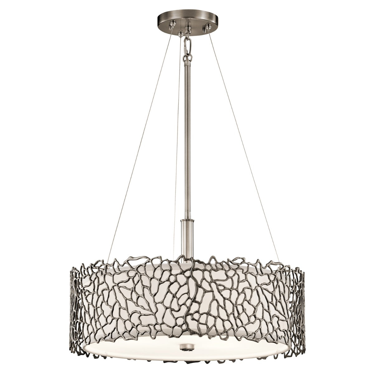 Kichler Silver Coral Duo-Mount Pendant Light in Silver