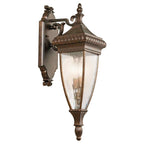 Kichler Venetian Rain Medium 2 Light Outdoor Wall Lantern in Brushed Bronze