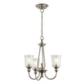 Kichler Waverly 3 Light Chandelier in Classic Pewter