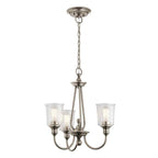 Kichler Waverly 3 Light Chandelier in Classic Pewter