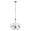 Kichler Waverly 5 Light Chandelier in Classic Pewter