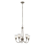 Kichler Waverly 5 Light Chandelier in Classic Pewter