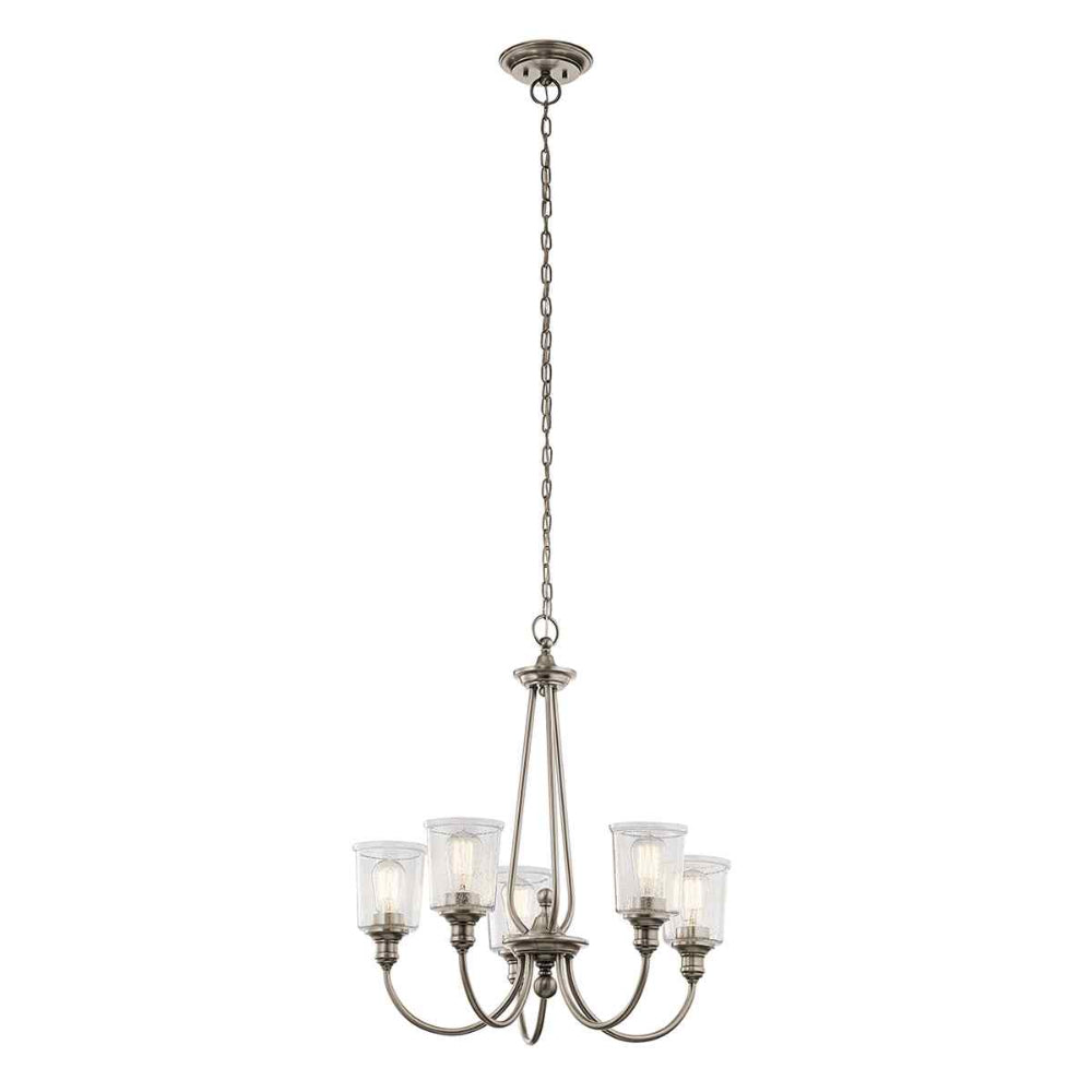 Kichler Waverly 5 Light Chandelier in Classic Pewter