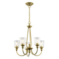 Kichler Waverly 5 Light Chandelier in Natural Brass