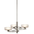 Kichler Aleeka 3 Light Ceiling Light in Pewter