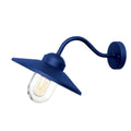 Elstead Klampenborg Outdoor Wall Lantern in Navy Blue