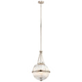 Kichler Aster 3 Light Pendant Light in Polished Nickel