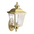 Kichler Bay Shore Medium Outdoor Wall Light in Polished Brass