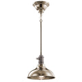 Kichler KL/COBSON/MP PN Cobson 1Lt Polished Nickel Mini Pendant/Semi-Flush