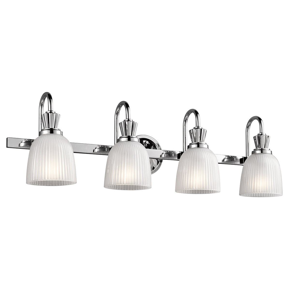 Kichler Cora 4 Light Bathroom Wall Light in Polished Chrome