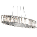 Kichler Crystal Skye 12 Light Bar Pendant Light in Chrome