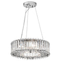 Kichler Crystal Skye 6 Light Pendant Light in Chrome