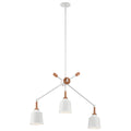 Kichler Danika 3 Light Linear Chandelier in White