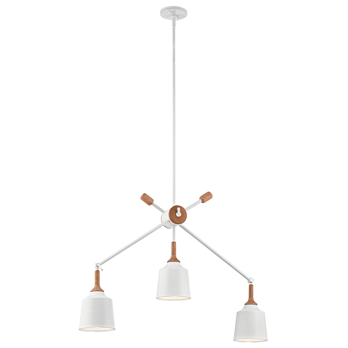 Kichler Danika 3 Light Linear Chandelier in White