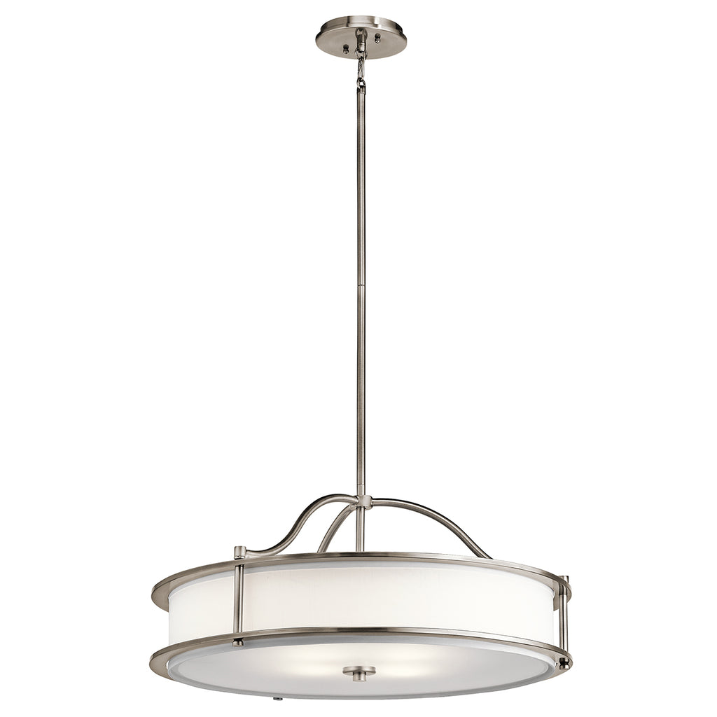 Kichler Emory 4 Light Semi Flush Ceiling Light in Classic Pewter